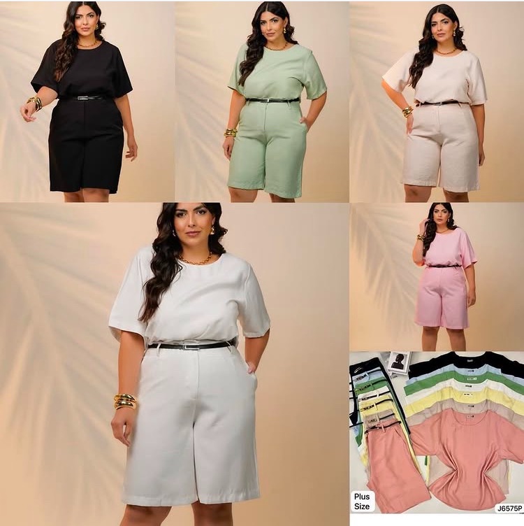 Conjunto Plus Short e Blusa