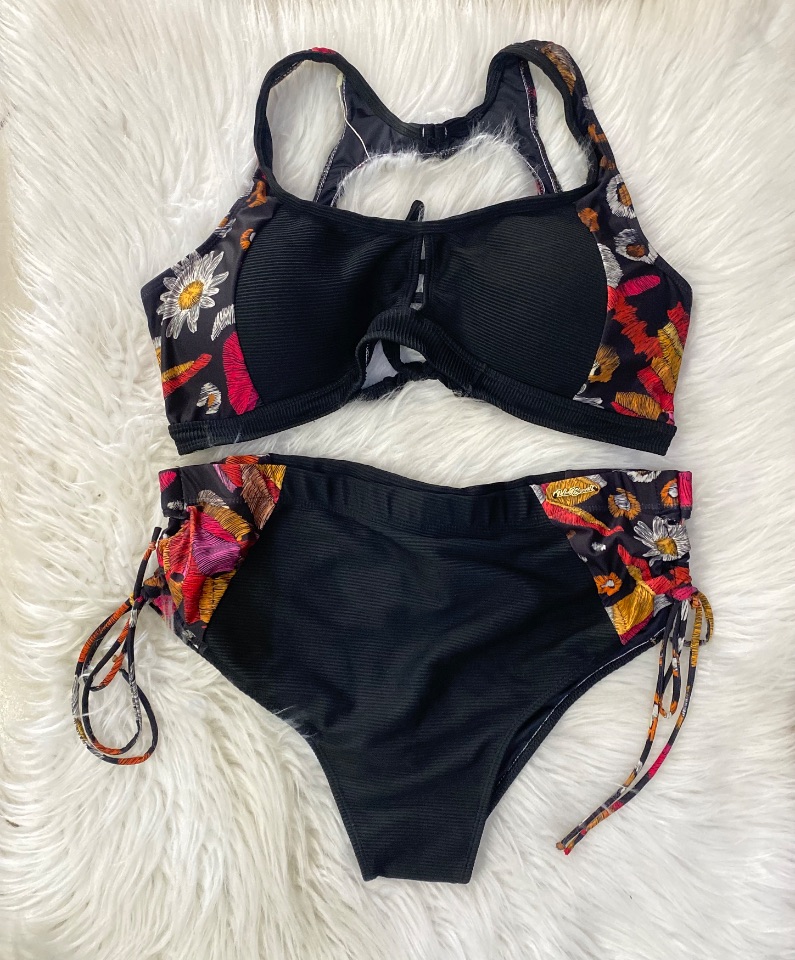 Biquine plus preto c/ estampa