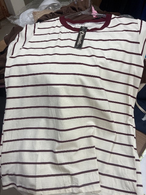 Blusa mg e gola punho c/listra