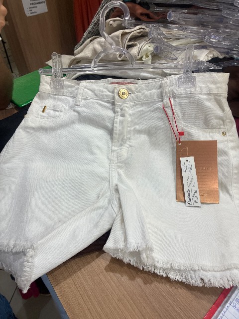 Short jeans branco