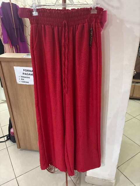 Calça pantalona c/ elástico