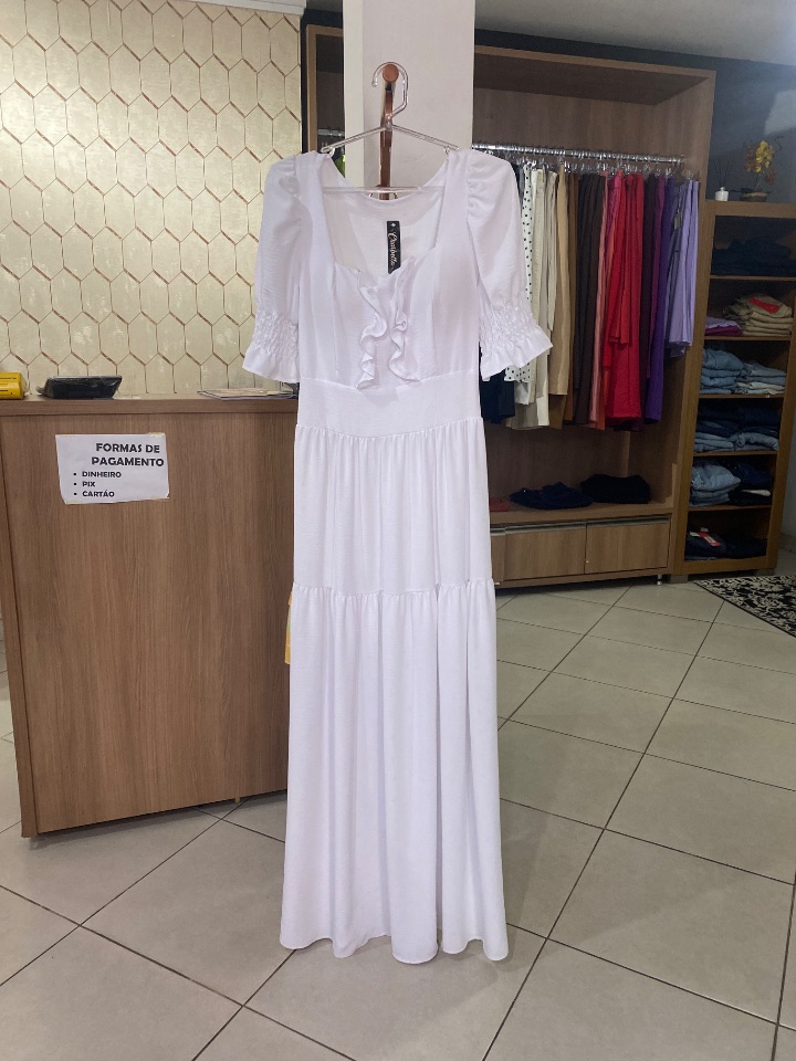 Vestido longo branco