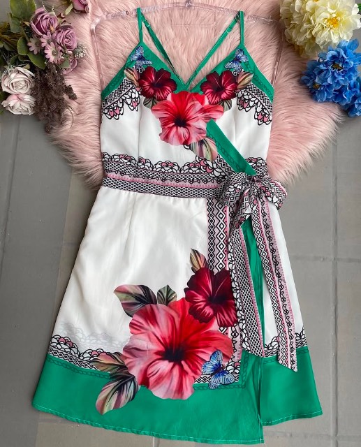 Vestido estampado primavera
