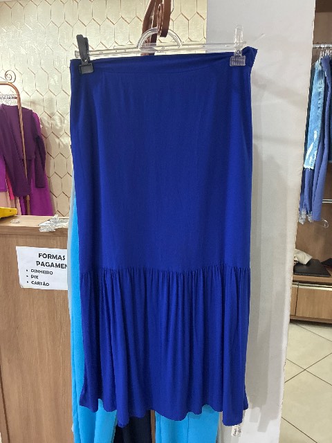 Saia longa azul