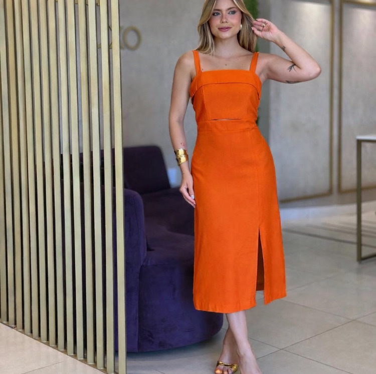 Vestido no linho