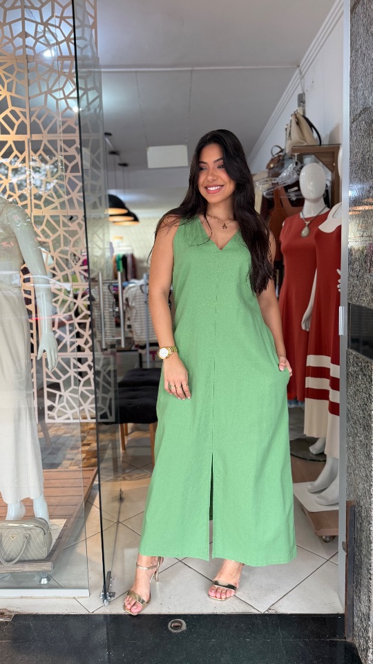 Vestido longo camisetão