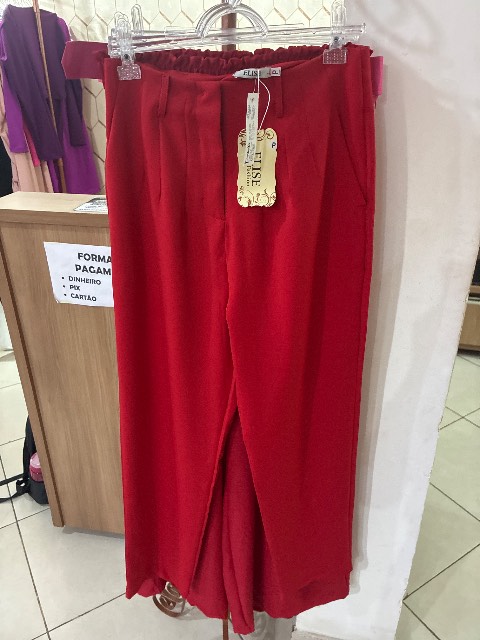 Calça zara vermelha