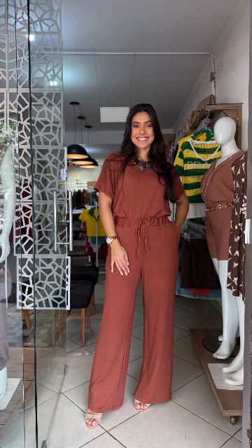 Conjunto aero look na malha blusa e calça