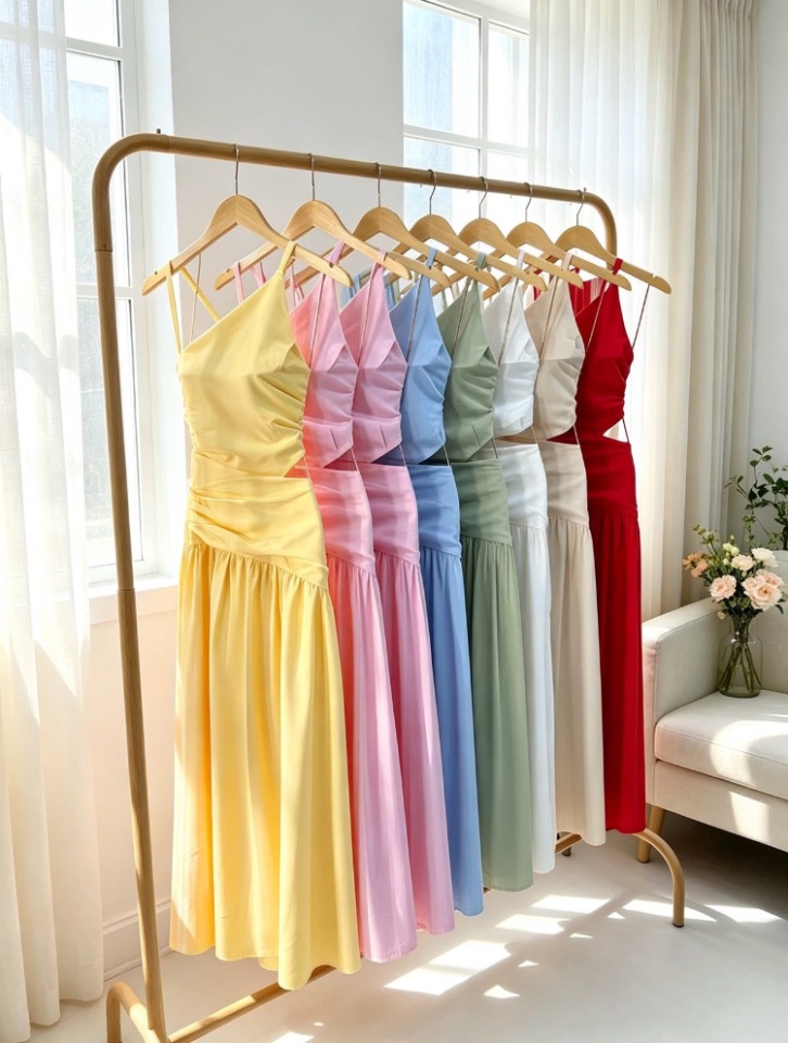 Vestido longo Costa nua