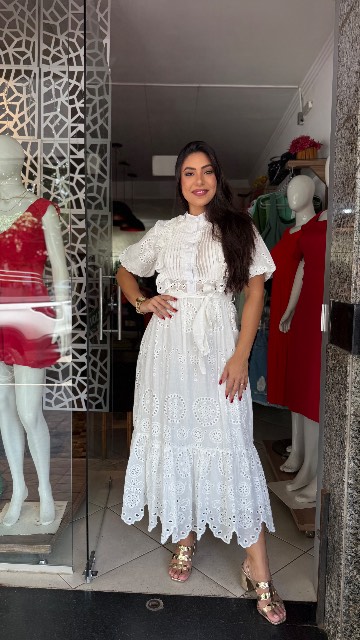 Vestido longo na Laise